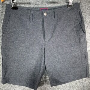 UNTUCKit Tech Short Mens 32 Black Heathered Stretch Performance Golf Outdoor